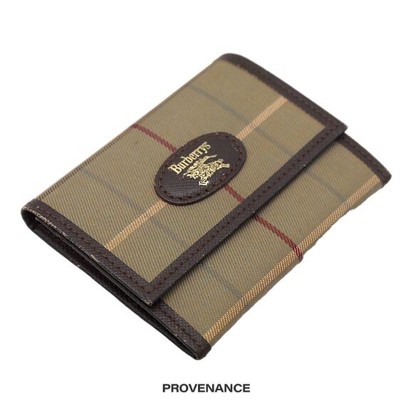 🔴 Burberry Horizontal Gusset Snap Coin Wallet - Nova Check - Picture 3 of 6